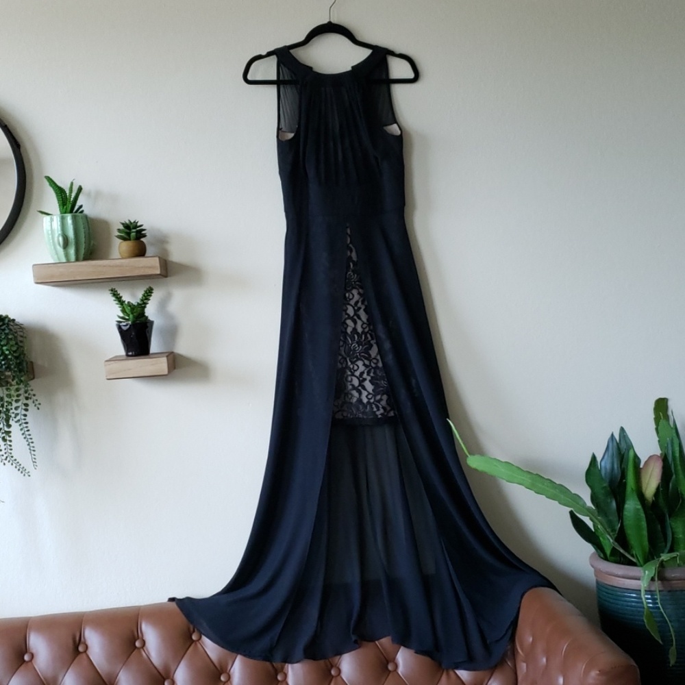 Black maxi dress